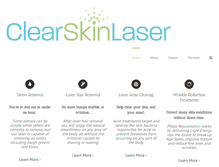 Tablet Screenshot of clearskinlaser.com